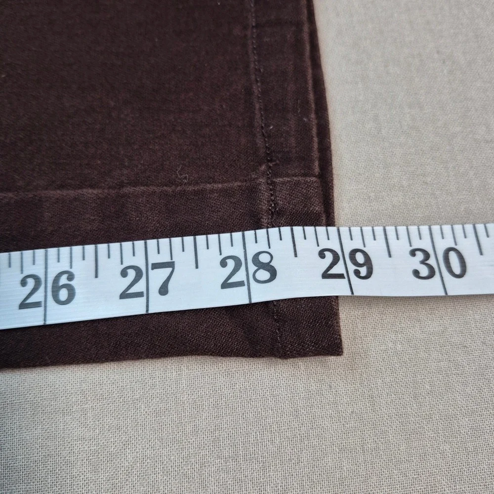 Bill Blass Jeans Womens 16 Cholate High‎ Rise Straight Leg Stretch Cotton Denim